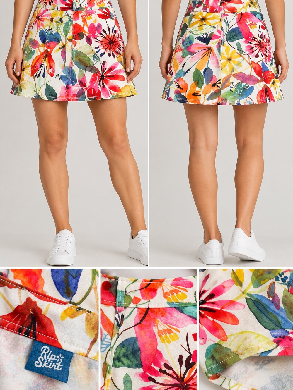 Ripe Skirt Floral A-Line Mini Skirt - Multi